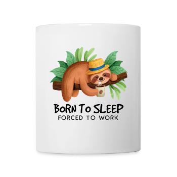Paresseux paresseux avec du café dans les tropiques - Mug blanc - blanc - Devant