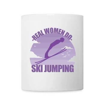 Saut à ski Sauteur à ski Sports d’hiver Cadeau - Mug blanc - blanc - Devant