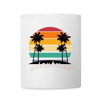 Urlaubsreif | Ferien - Urlaub - Weg hier Shirt - Tasse - Weiß - Vorne
