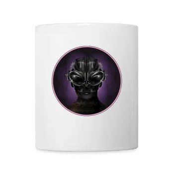 Fantasie Portrait eines Ausserirdischen Wesens - Tasse - Weiß - Vorne