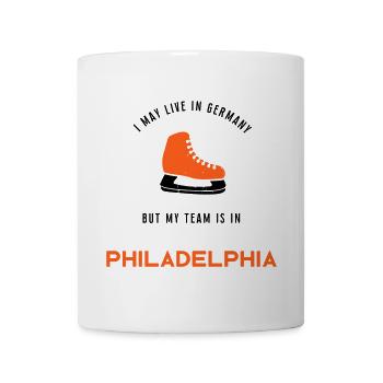 Philadelphia + USA + Germany + Team + Hockey + Fan - Tasse - Weiß - Vorne