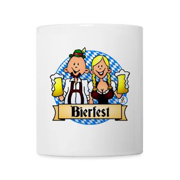 Bierfest Festliches Design - Tasse - Weiß - Vorne