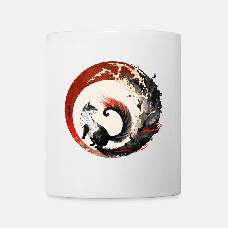 Cat Japanese style - Mug - white