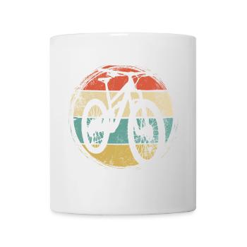 Retro Cycle Sonnenuntergangsstreifen - Tasse - Weiß - Vorne