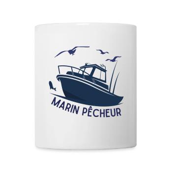 marin pêcheur, pêche en mer - Mug blanc - blanc - Devant