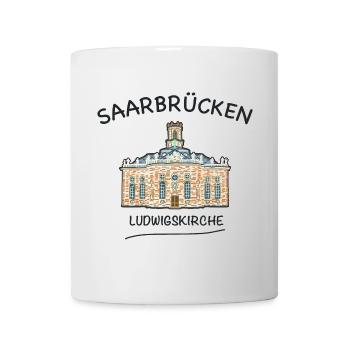 Saarbrücken, Ludwigskirche - Tasse - Weiß - Vorne