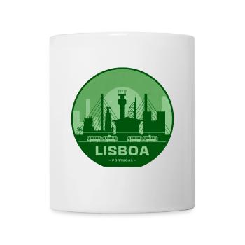 Lisboa Bridges Silhouette Trains - Mug - white - Front