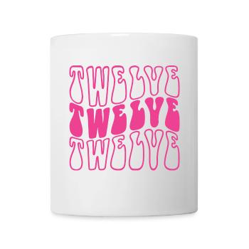 Douze 12e anniversaire pour les filles de 12 ans - Mug blanc - blanc - Devant
