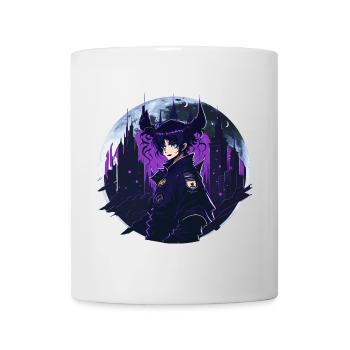 Anime Gothic Moon Girl - Mug blanc - blanc - Devant
