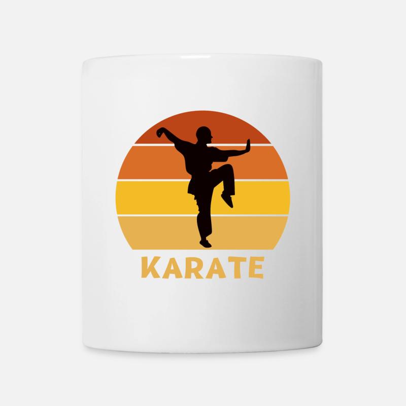 karaté, fan de karaté, faire du karaté - Mug blanc - blanc