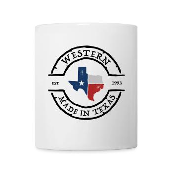 Lone Star Texas Flag Outline - Mug - white - Front