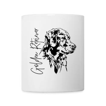 Golden Retriever Portrait Chien Chiens Wilsigns - Mug blanc - blanc - Devant