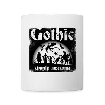 Gothic, spooky full moon creatures - Mug - white - Front
