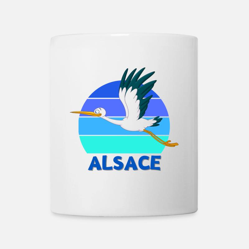 ALSACE, Alsace, Alsacien, Strasbourg - Mug blanc - blanc