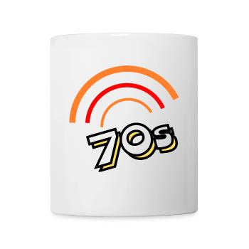 70er Jahre - Tasse - Weiß - Vorne