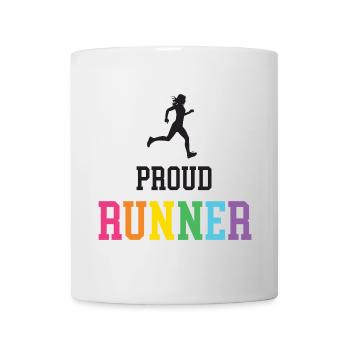 Stolze LGBT-Läuferin - Tasse - Weiß - Vorne