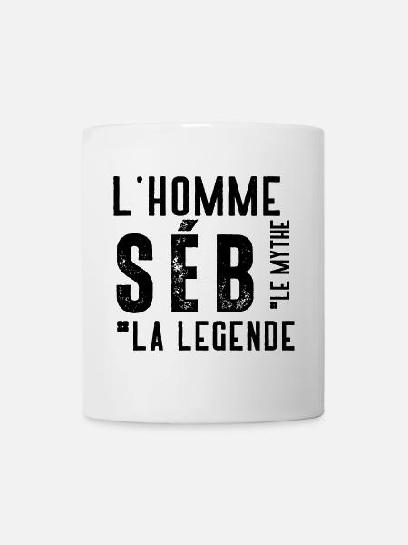 Seb, l'homme, le mythe, la légende - Mug blanc - blanc