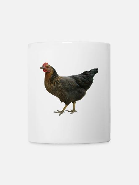 schwarzes Huhn - Tasse - Weiß