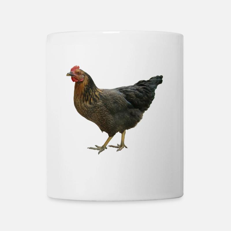 schwarzes Huhn - Tasse - Weiß