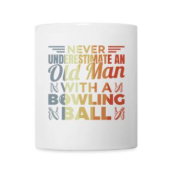 Old bowling player - Mug - white - Front