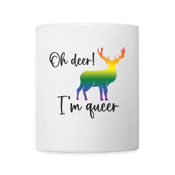 Pride Month LGBTQ - Oh Deer I'm Queer! - Mug - white - Front
