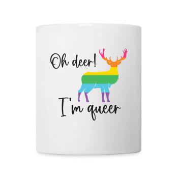 Pride Month LGBTQ - Oh Deer I'm Queer! - Mug - white - Front