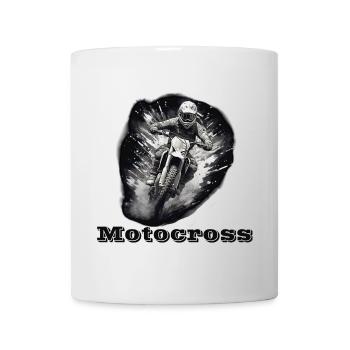 Motocross - Mug blanc - blanc - Devant