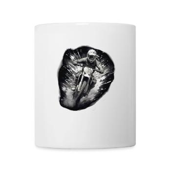Motocross weiß - Tasse - Weiß - Vorne