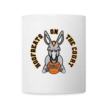 Hoofbeats On The Court Basketball Player Ass - Mug - white - Front
