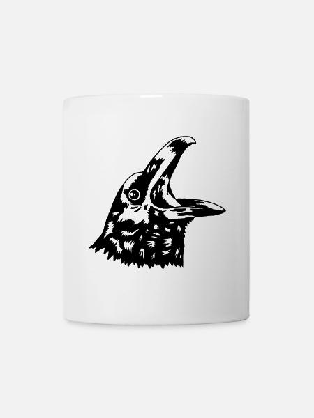 Corbeau - Mug blanc - blanc