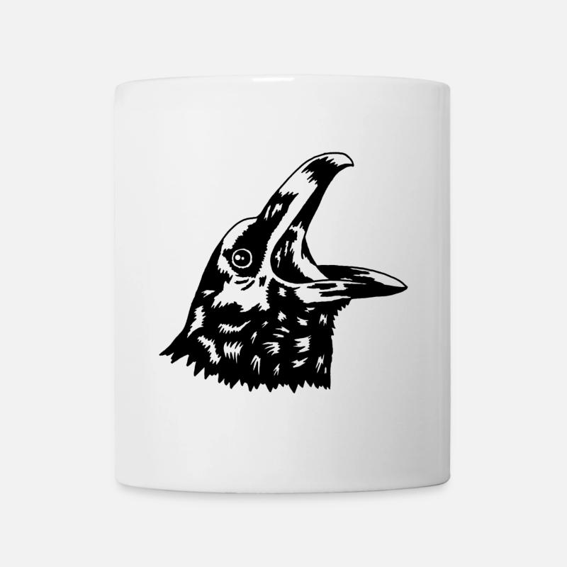Corbeau - Mug blanc - blanc