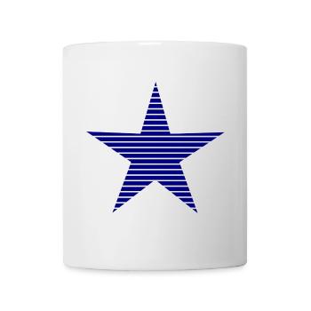 STERN. STERNE. STERN. FEST. JAHRESTAG. WEIHNACHTEN - Tasse - Weiß - Vorne