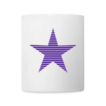 STERN. STERNE. STERN. FEST. JAHRESTAG. WEIHNACHTEN - Tasse - Weiß - Vorne