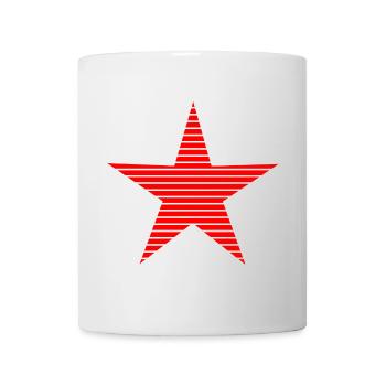 STERN. STERNE. STERN. FEST. JAHRESTAG. WEIHNACHTEN - Tasse - Weiß - Vorne