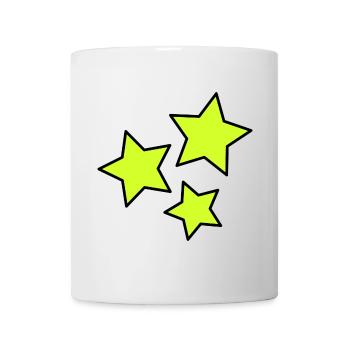 STERN. STERNE. STERN. FEST. JAHRESTAG. WEIHNACHTEN - Tasse - Weiß - Vorne