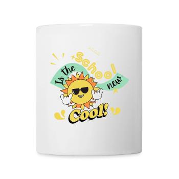 School is the new cool - Kids T-Shirt - Tasse - Weiß - Vorne