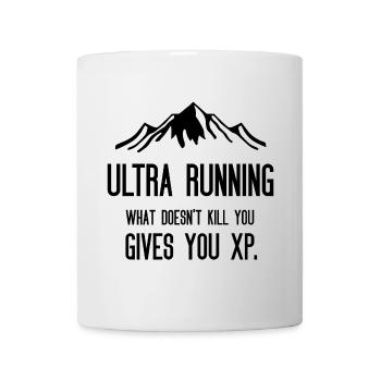 Ultra Running - Was dich nicht umbringt, gibt dir XP - Tasse - Weiß - Vorne