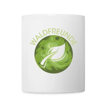 Waldfreunde Blatt Natur Naturschutz Waldschutz - Tasse - Weiß - Vorne