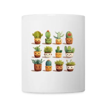 Kakteen Freunde Kollektion - Tasse - Weiß - Vorne