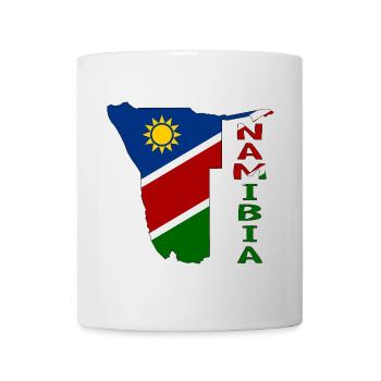 Namibia Map Flag - Mug - white - Front