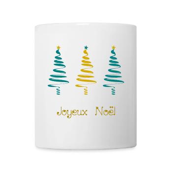 BONNE ANNEE. SAINT SYLVESTRE. NOUVELLE ANNÉE - Mug blanc - blanc - Devant