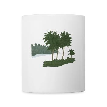 Palm Island with Structure Effect (mod.) - Mug - white - Front