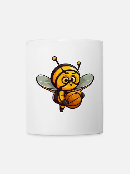 Basketball Biene - Tasse - Weiß