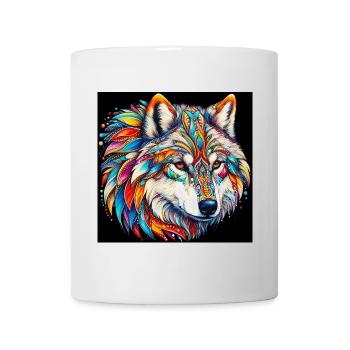 Wolf - Tasse - Weiß - Vorne