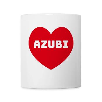 Herz Azubi rot - Tasse - Weiß - Vorne