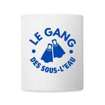 plongée, sous-marine, tuba, plongeur - Mug blanc - blanc - Devant