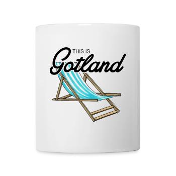 This is Gotland Beach Chair - Mug - white - Front