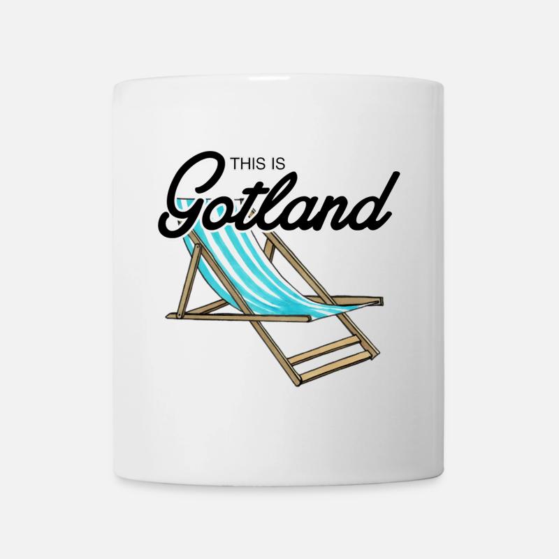 Das ist Gotland Beach Chair - Tasse - Weiß