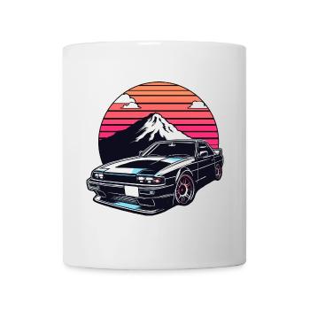JDM-Auto Japanische Retro-Autorenn-Drift-Legende - Tasse - Weiß - Vorne