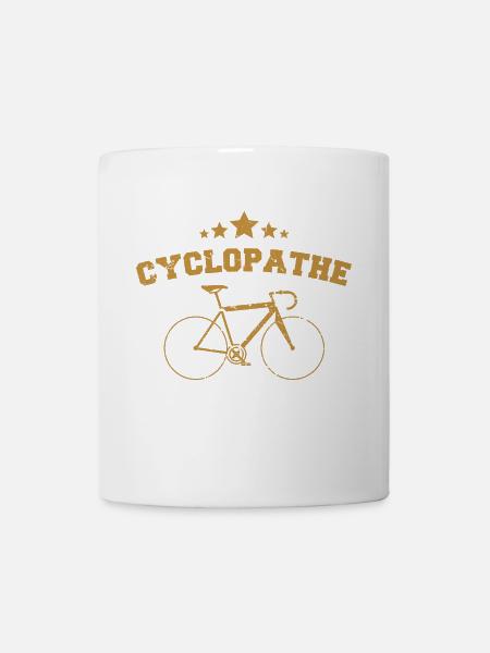 Cyclopathic Humor Cycling Bike Gift Cycling Cycling - Mug - white